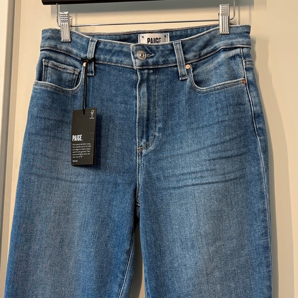 NWT PAIGE Cindy High Rise Straight Ankle Jeans - Picture 1 of 5